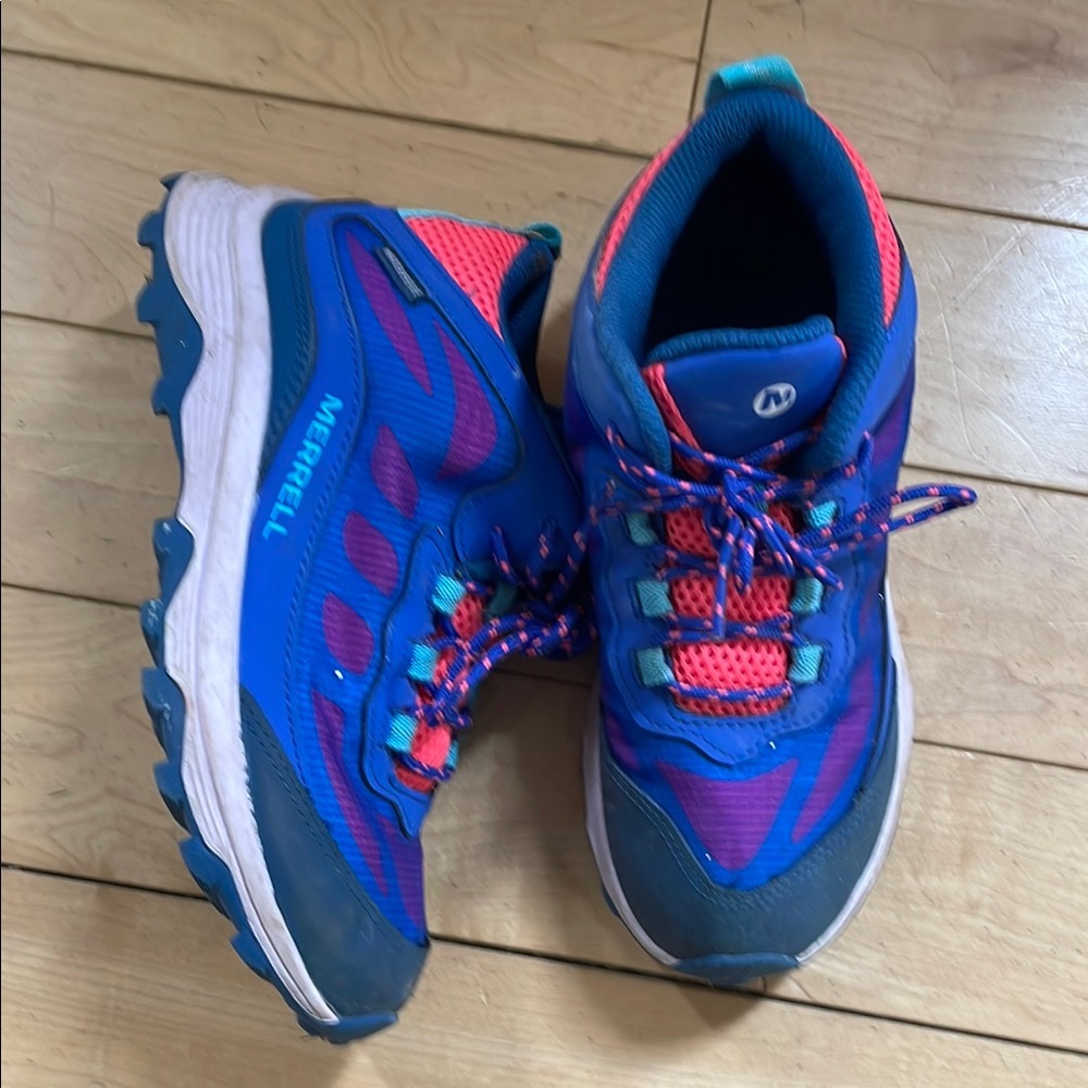 Merrell Kids Blue and Pink Trail Shoes